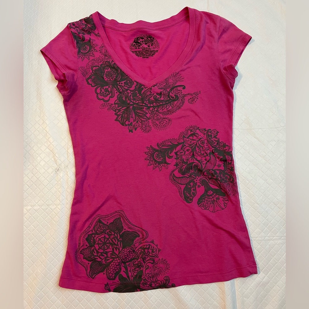 Y2K Stranded Pink Shirt